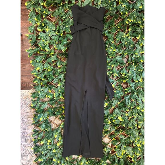 Lulus Black Strapless Jumpsuit Size XS - Picture 1 of 9